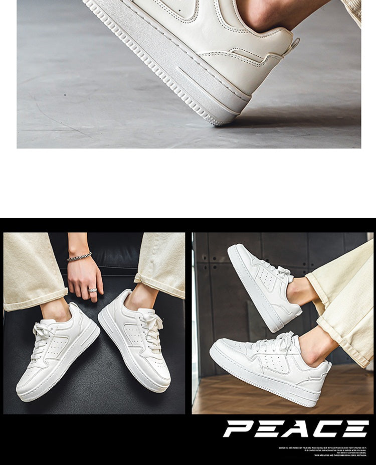 Men's Shoes Trendy Shoes 2024 New Summer Niche Trendy Thick Bottom White Shoes Student Sports Casual Shoes for Men