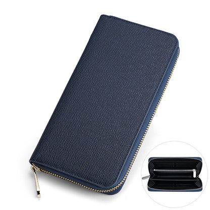Cross-border Cloth Saffiano Long Men's Wallet Fashionable Zipper 60017 Japanese Wallet for Women