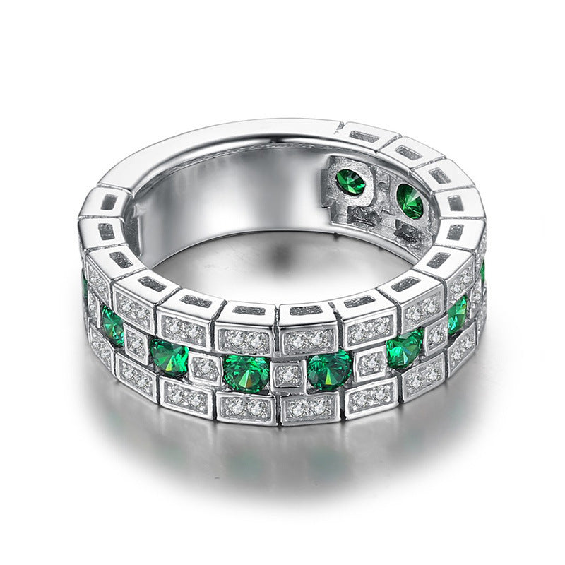 Amazon cross-border e-commerce niche design high-end ring women's classic all-match plain ring ring r7112