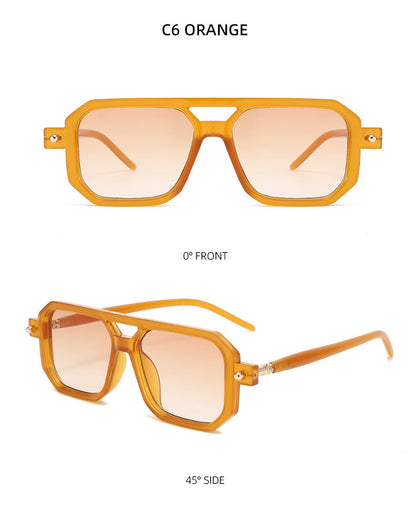 You, me, him, cross-border trend, retro, literary and modern sunglasses, Instagram street flat glasses, fashion sunglasses T2622