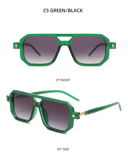 You, me, him, cross-border trend, retro, literary and modern sunglasses, Instagram street flat glasses, fashion sunglasses T2622