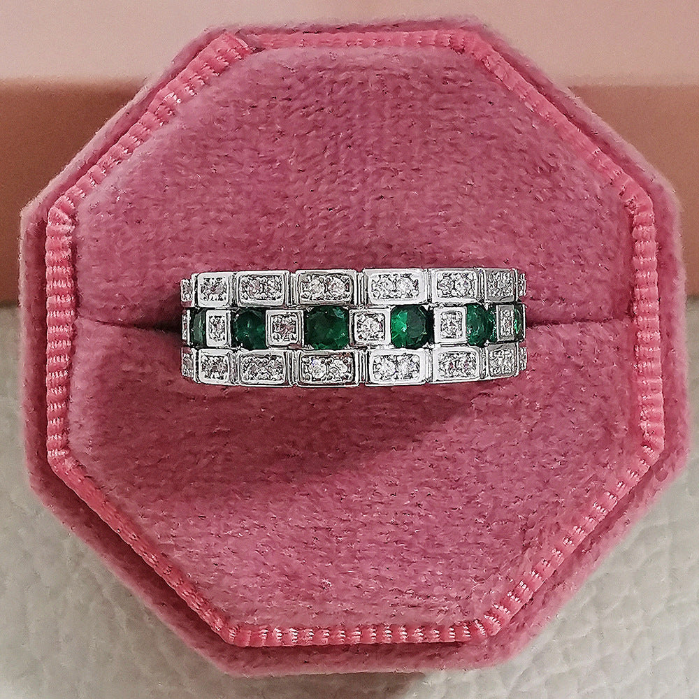 Amazon cross-border e-commerce niche design high-end ring women's classic all-match plain ring ring r7112