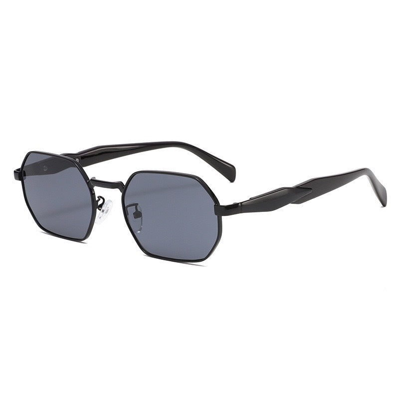 Cross-border New Arc de Triomphe Oval Metal Small Frame Sunglasses Women's High-end Fashion Street Photograph Sunglasses Sunglasses