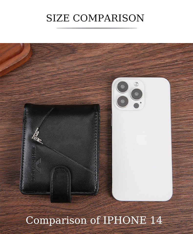 Cross-border Dropshipping Business Fashion Hasp 80% Off Short Wallet Male Multi-card Driver's License Multifunctional Men's Wallet