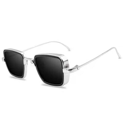 New Cross-Border Indian Style Sunglasses Square Frame Glasses Retro Thick Edge Metal Trendy Men's Sunglasses Wholesale 58157