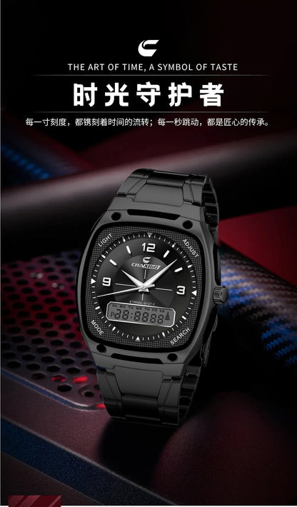 CHAXIGO fashion men's watch luminous waterproof alloy men's square electronic watch a generation of hair