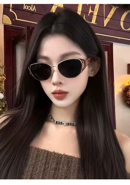 Small ice sunglasses women's high-end sense retro potato glasses 2025 new sunglasses UV protection