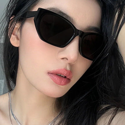 Cat-Eye Small Frame Irregular Sunglasses 2024 New Internet Celebrity High-End Sunglasses Anti-Uv Trendy Sunglasses