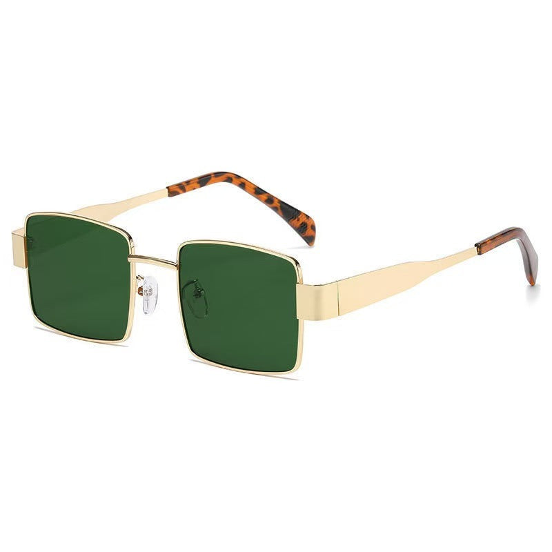 Cross-border New Arc de Triomphe Oval Metal Small Frame Sunglasses Women's High-end Fashion Street Photograph Sunglasses Sunglasses