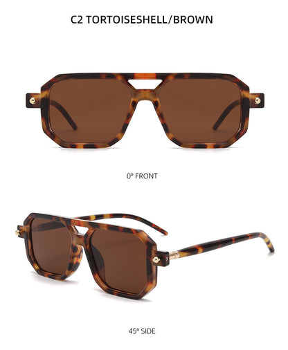 You, me, him, cross-border trend, retro, literary and modern sunglasses, Instagram street flat glasses, fashion sunglasses T2622