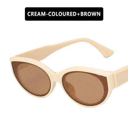Cross-Border European and American Personalized Sunglasses 2020 New Retro Hip-Hop Oval Sunglasses Street Style Fashion Sunglasses
