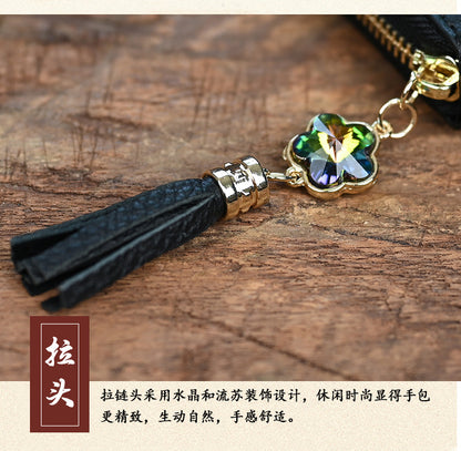 HENGDEWEI Vintage Genuine Leather Women’s Long Wallet | মেয়েদের প্রিমিয়াম লেদার লং ওয়ালেট