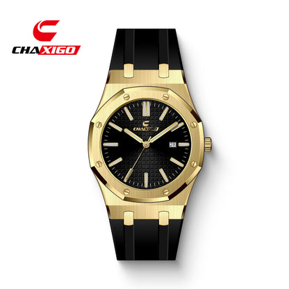 Chaxigo Series Quartz Watch Gold Classic Men's Waterproof Watch Men's Watch Men's Watch Manufacturer Dropshipping