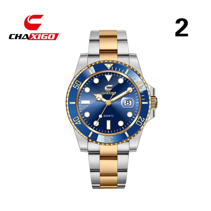 Swiss CHAXIGO quartz watch cross-border watch wholesale new green water ghost quartz luminous waterproof men's watch