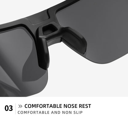 Heat Wave Sunglasses Sports Outdoor Cycling One-Piece Glasses Goggles Uv400 High Quality Vector
