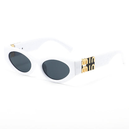 2026 New Model Women's Vintage Cat-Eye Sunglasses with a High-End Feel, Suitable for Square and Round Faces, Make the Face Appear Smaller, Uv Protection Sunglasses