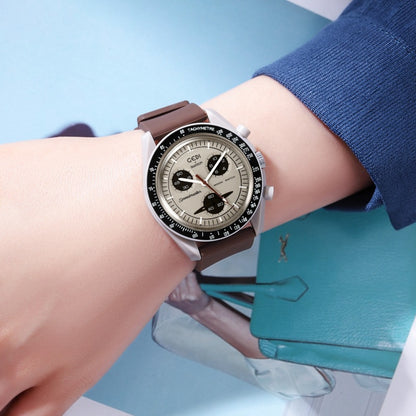 GEDI GEDI Fashion Candy Color Silicone Tape Middle School Students' High Color Value Large Dial Quartz Sports Watch 31020