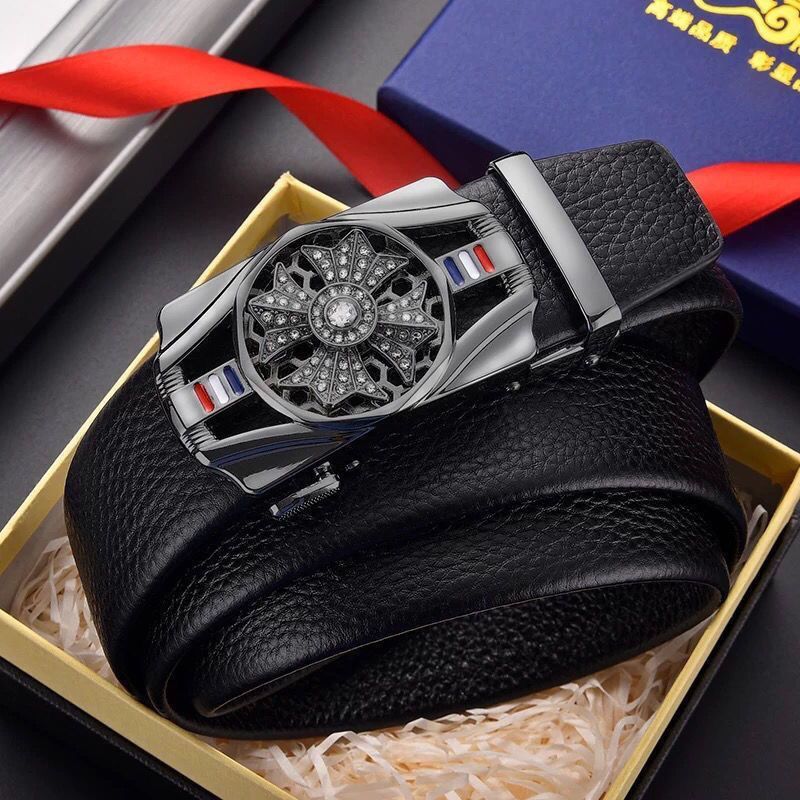 Time-to-time belt men's belt automatic buckle trembles fast hand explosion casual Joker simple fashion wholesale generation hair