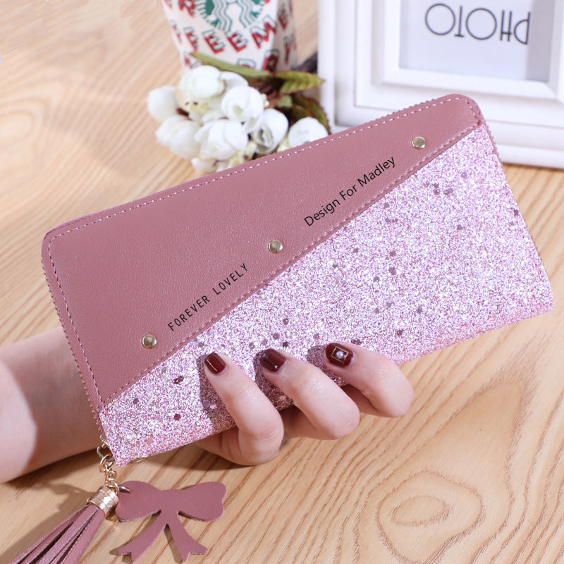Factory wholesale Japanese and Korean long wallet women's fashion simple women's coin purse large capacity multi-card card holder wallet