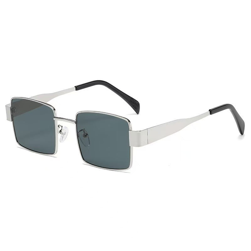 Cross-border New Arc de Triomphe Oval Metal Small Frame Sunglasses Women's High-end Fashion Street Photograph Sunglasses Sunglasses