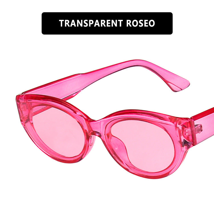 Cross-Border European and American Personalized Sunglasses 2020 New Retro Hip-Hop Oval Sunglasses Street Style Fashion Sunglasses