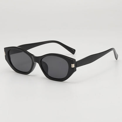 Fashion Retro Cat's Eye Distinctive Anti-UV Sunglasses Women's High-Level Street Photoshoot Concave Sunscreen Decorative Sunglasses