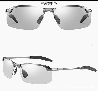 Polarized Glasses 3043 Color Changing Polarized Sunglasses Men's Fashion Fish Shooting Color Changing Glasses Outdoor Sports Sunglasses