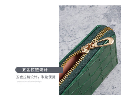 2025 New Women's Long Wallet, Feminine Crocodile Pattern Clutch Wallet, Fashionable Retro Women's Bag