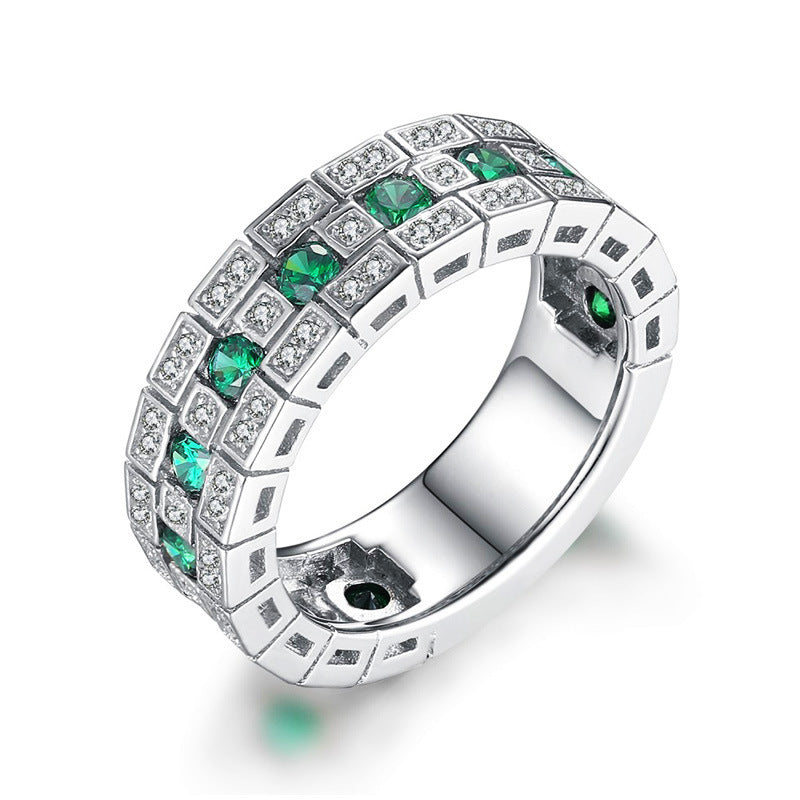 Amazon cross-border e-commerce niche design high-end ring women's classic all-match plain ring ring r7112