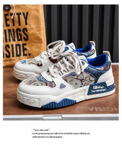 National Trend Men's Shoes 2024 Autum New Breathable Canvas Shoes Men's Niche Original Casual Shoes Sneakers Thick-Soled Student Shoes