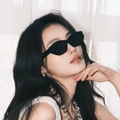 Xin Zhilei Same Style Cat's Eye Sunglasses Women's High-end Retro Polarized Sunglasses UV-proof Proximity Scopes
