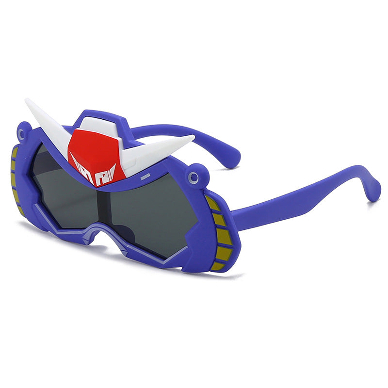 2026 New Soft Silicone Kidsren's Sunglasses for Outdoor Travel, Fashionable Cartoon Kidsren's Polarized Sunglasses with Uv Protection