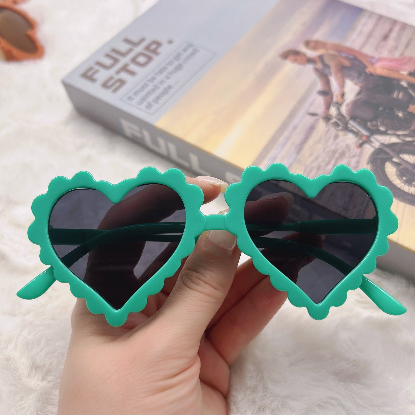 Children's Heart Sunglasses for Boys and Girls, Anti-Uv Sunglasses, Cute Girls, Peach Heart, Kidsren's Glasses Factory, Kidsren