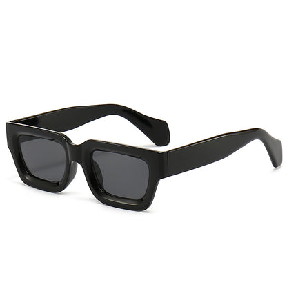 Retro Concave Small Frame Square Sunglasses 2023 New Sunglasses European and American Cross-Border Street Photography Sun Protection Trendy Sunglasses