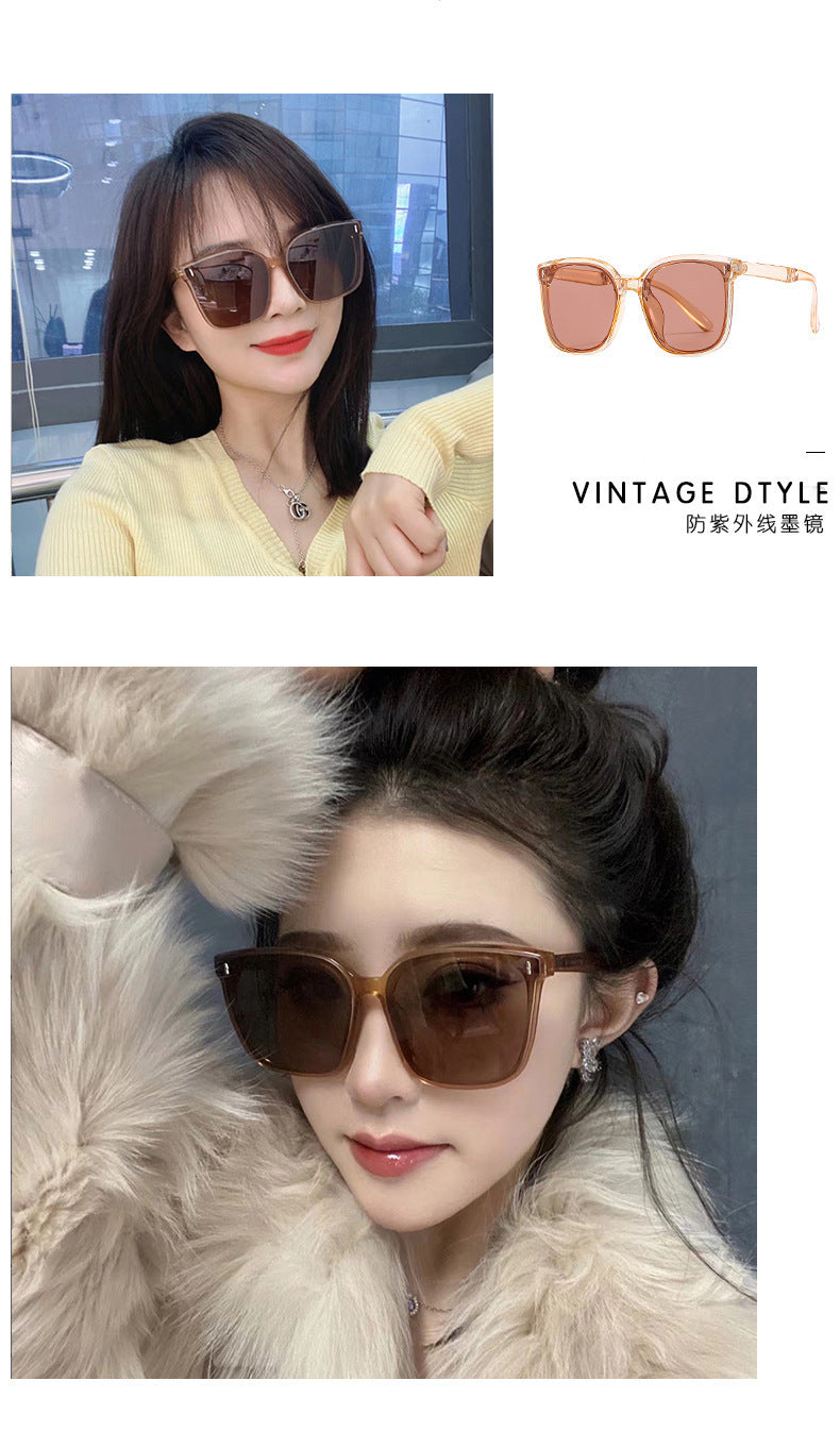 Folding Sunglasses New Style High-End Look Slimming Face Uv Protection Driving Fashion Polarized Glasses for Men and Women Cross-Border Trade