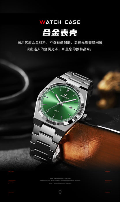 Swiss Brand Chaxigo Ultra-Thin Men's Watch Waterproof Luminous Quartz Watch Alloy Export Hot Model Dropshipping