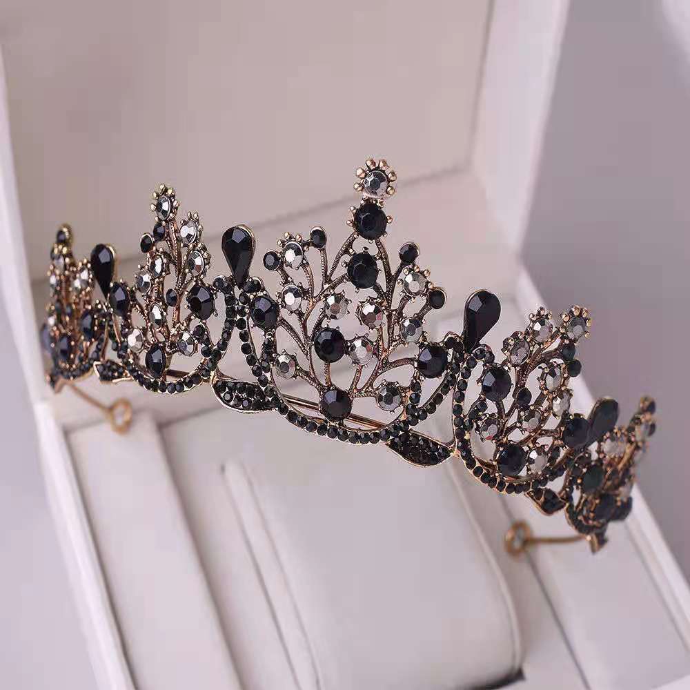 Super Fairy New Princess Sweet Bridal Crown Red Tiara Crystal Toast Clothing Hair Accessories 18Th Birthday Gift