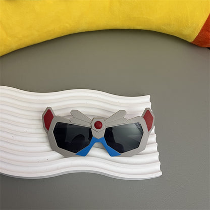 New Baby Sunglasses, Cute Boy Cartoon Mecha, Funny Street Photography, Trendy Anti-Uv Sunscreen Children's Sunglasses