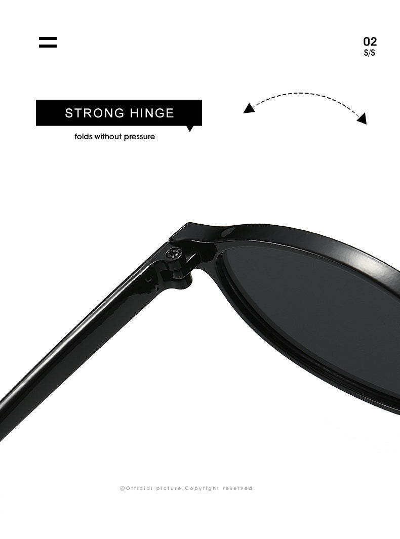 European and American Retro Oval Small Frame Sunglasses Women's Outdoor Fashion Wear Sunglasses Men's Personalized Hip-Hop Spice Glasses