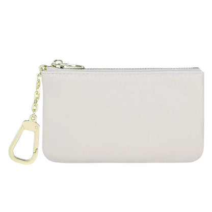 European and American Genuine Leather Cowhide Coin Purse Simple Mini Zipper Coin Bag 2025 New Small Wallet Women's Short Ultra-Thin
