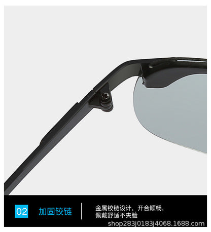 Polarized Glasses 3043 Color Changing Polarized Sunglasses Men's Fashion Fish Shooting Color Changing Glasses Outdoor Sports Sunglasses