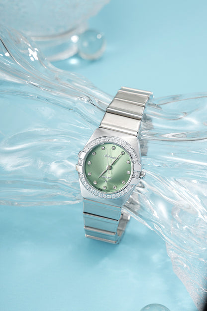 Source Factory Constellation Steel Band Women's Quartz Watch High-End Waterproof Fashion Cross-Border Diamond Bezel Girls' Watch