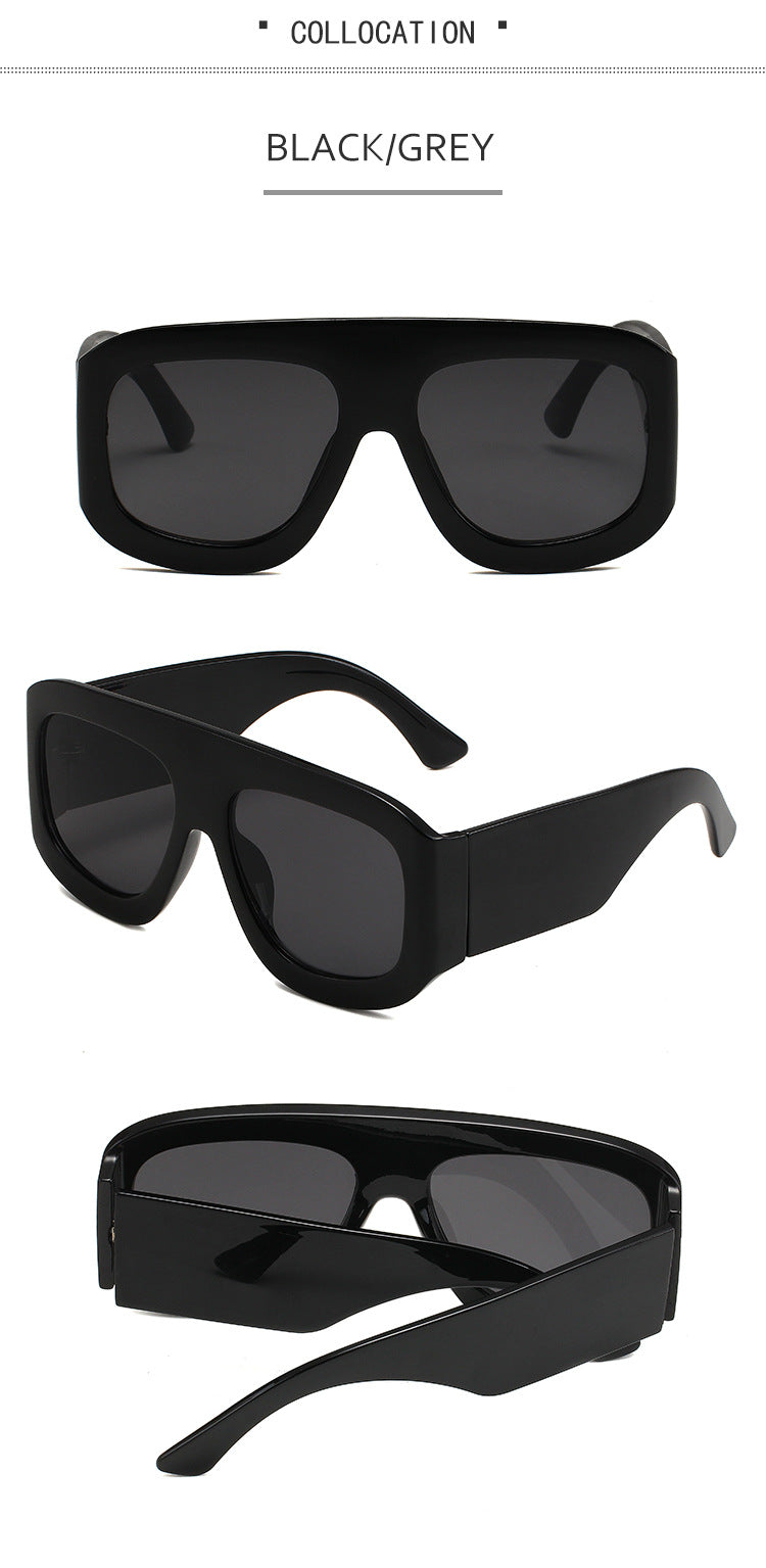 2024 generous frame European and American simple sunglasses fashion wear party party sunglasses for men and women