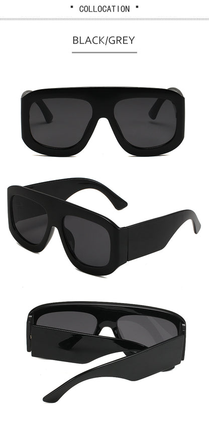 2024 generous frame European and American simple sunglasses fashion wear party party sunglasses for men and women