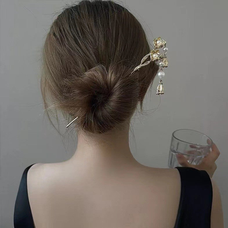 Hair Hairpin Collection Antique Temperament Disc Hair Hairpin Now New Chinese Style High-end Hanfu Accessories Hair Hairpin Headwear Hair Accessories for Women