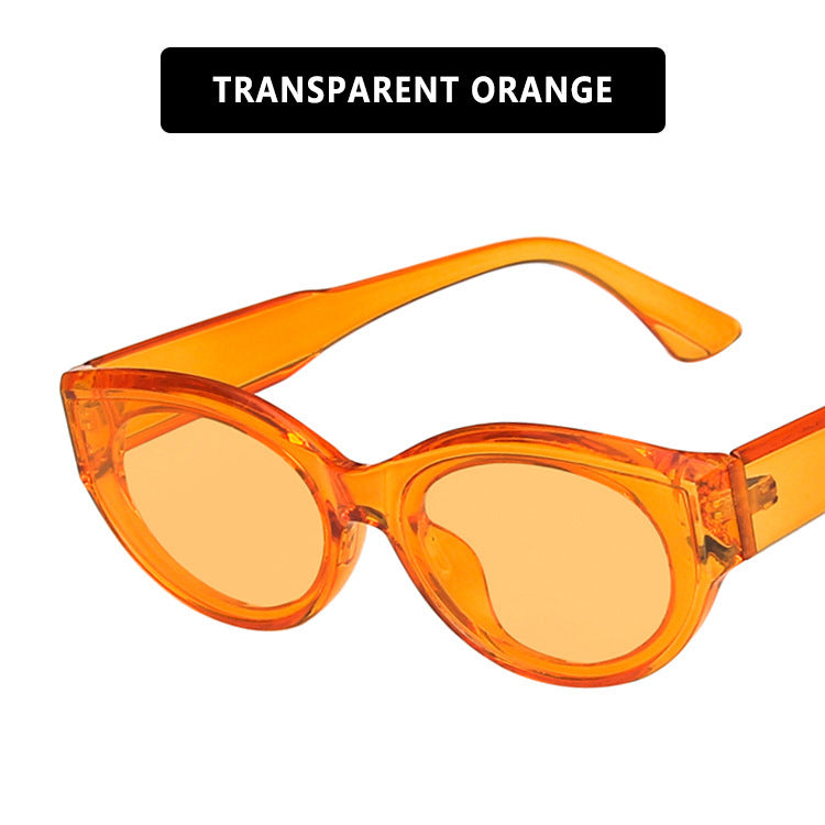 Cross-Border European and American Personalized Sunglasses 2020 New Retro Hip-Hop Oval Sunglasses Street Style Fashion Sunglasses