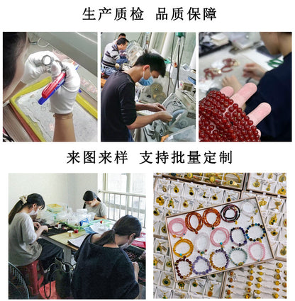 Guan Yu Natural Burmese Grade a Jade Multi-Circle Bracelet Necklace Women's Wholesale Dropshipping S4052108