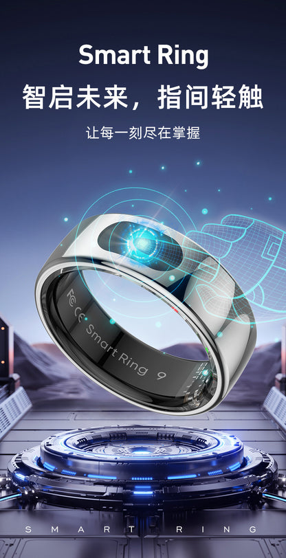 R08 (Qring) Waterproof Touch Body Temperature Sleep Blood Oxygen Heart Rate Sports Photo Music Control Smart Ring