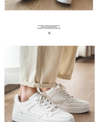 Men's Shoes Trendy Shoes 2024 New Summer Niche Trendy Thick Bottom White Shoes Student Sports Casual Shoes for Men
