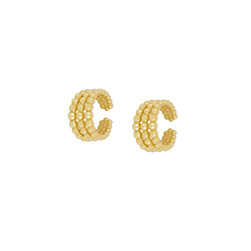 Cross-Border Exclusive Supply of Versatile and High-End Ear Cuffs with an Instagram-Worthy Style, Featuring a Fashionable and Simple U-Shaped Design with Diamond Accents and a Unique Ear Cuff Earring Set